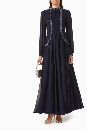 Bead Panel Maxi Dress