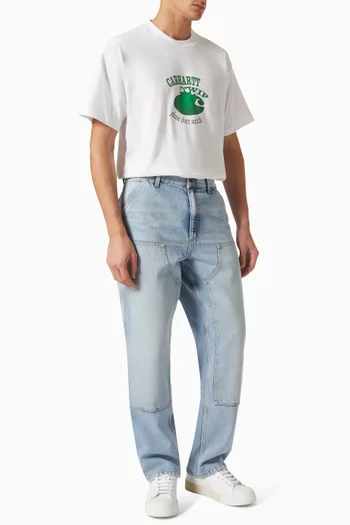 Double Knee Pants in Denim