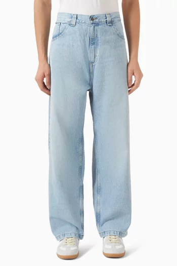 Brandon Loose Straight Jeans in Denim