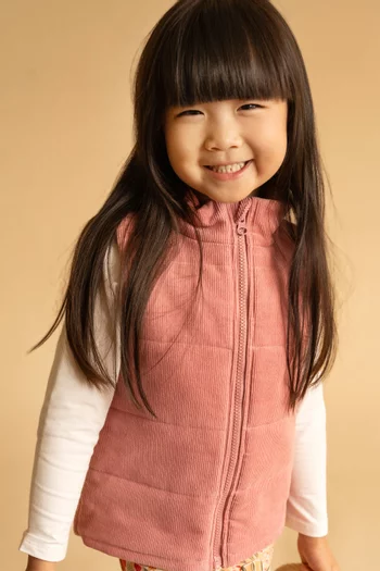 Sleeveless Wild Garden Quilted Vest in Cotton