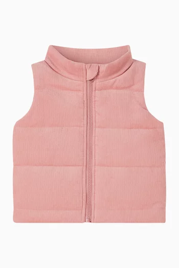 Sleeveless Wild Garden Quilted Vest in Cotton