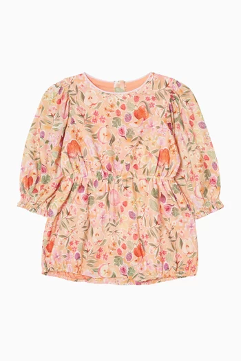 Baby Girl Orchard Bloom Romper in Cotton-blend