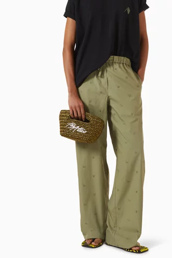 Via dei Giardini 15 Tote Bag in Raffia