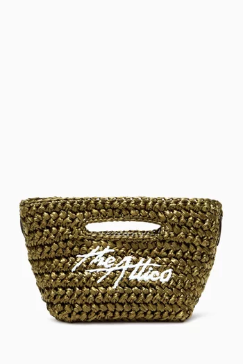 Via dei Giardini 15 Tote Bag in Raffia
