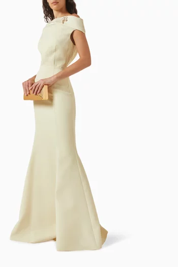Off-shoulder Maxi Dress