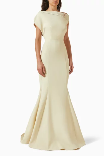 Off-shoulder Maxi Dress