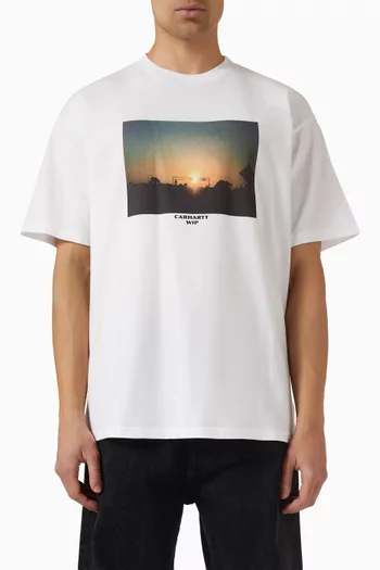 Warm Views T-shirt in Cotton-jersey