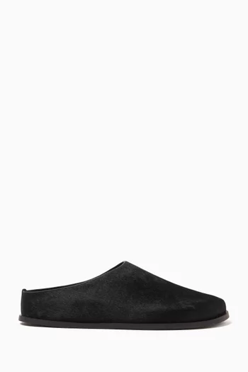 Lou Clog Slippers  in Suede