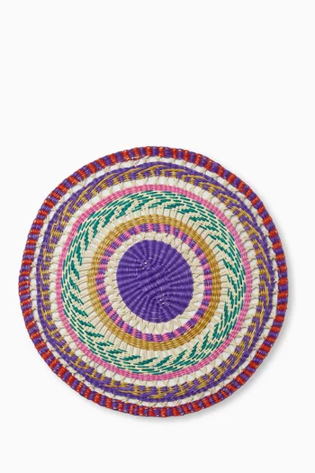 Round Placemat in Straw