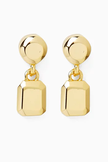Elaris Drop Earrings in Gold-plated Brass