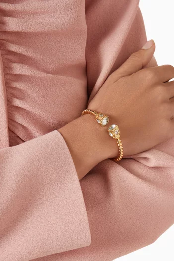 Sibyllya Cuff Bracelet in Gold-plated Brass