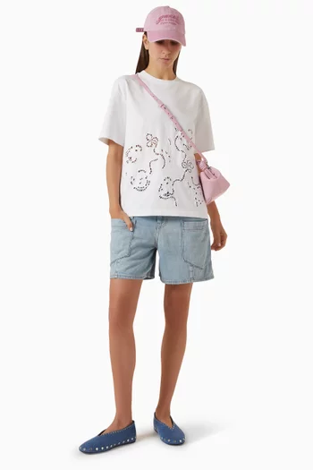 Baggy Cargo Shorts in Denim
