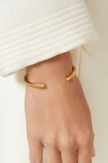 Celestial Thing Cuff Bracelet in Gold-plated Brass