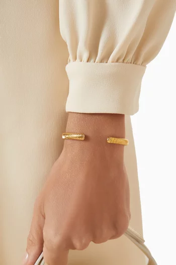 Mystic Cuff Bracelet in Gold-plated Brass