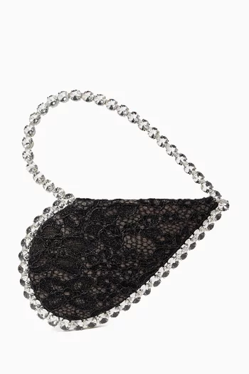 Small Love Top-handle Bag in Lace
