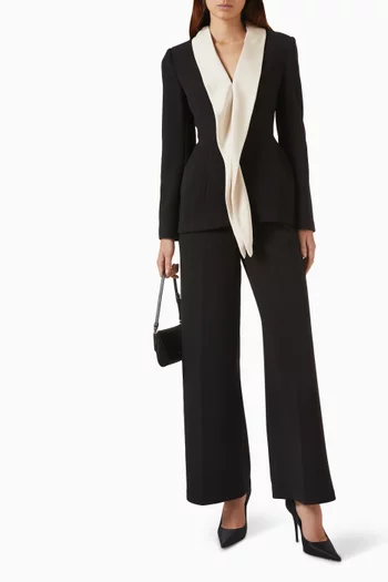 Flared Pants in Double-knit Spandex