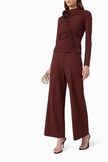 Flared Pants in Double-knit Spandex