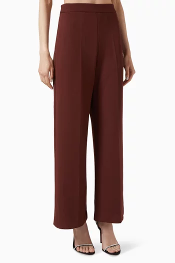 Flared Pants in Double-knit Spandex