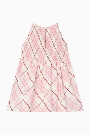 Check Elsie Dress in Cotton