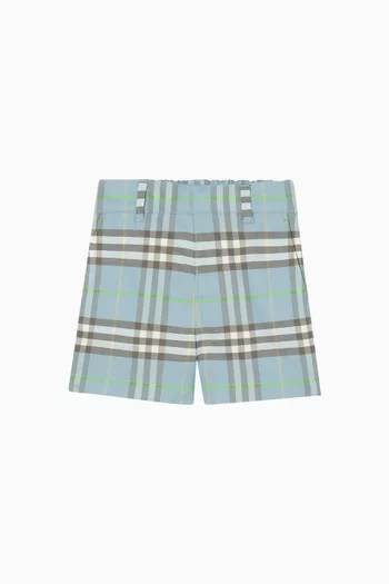Oscar Check-print Shorts