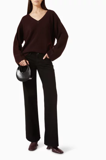 The Gray Low-rise Flared Jeans in Denim