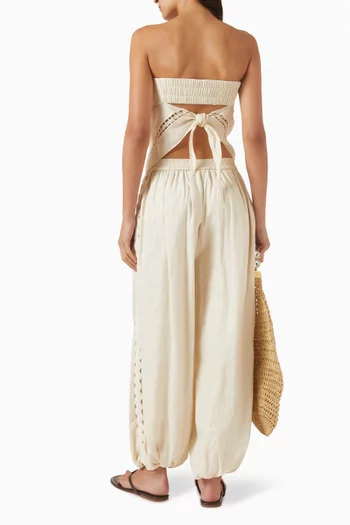 Lahni Bandana Top in Linen Blend