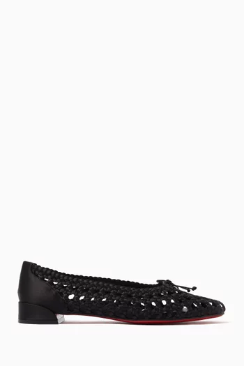 Sweetie Jane Flats in Crepe Satin