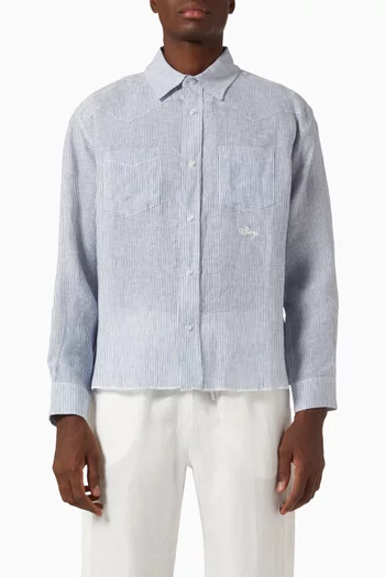 Western Shirt in Linen