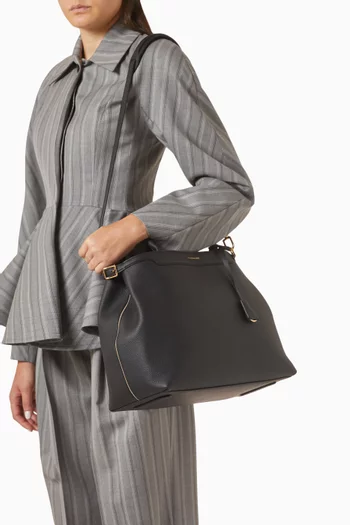 حقيبة بالاس كبيرة بيد علوية جلد