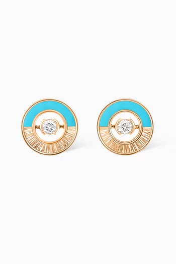 Possession Vibrant Palace Stud Earrings in 18kt Rose Gold