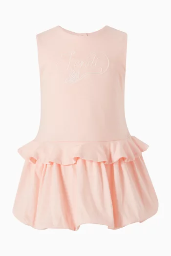Balloon Skirt Dress in Cotton