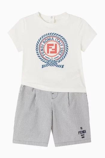 Baby Crest-print T-shirt in Cotton