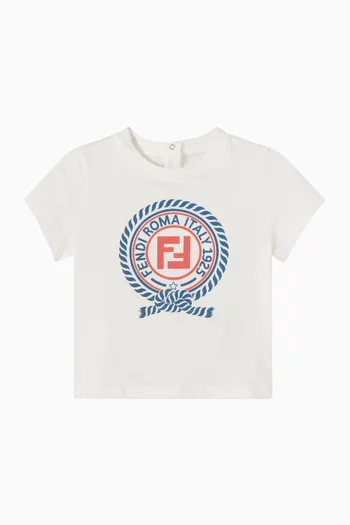 Baby Crest-print T-shirt in Cotton