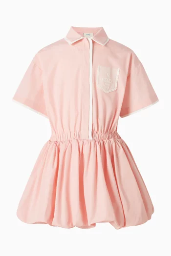 Balloon Dress in Cotton-poplin