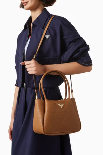 Small Top-handle Bag in Leather