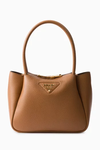 Small Top-handle Bag in Leather