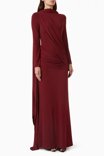 Drape Scarf Dress
