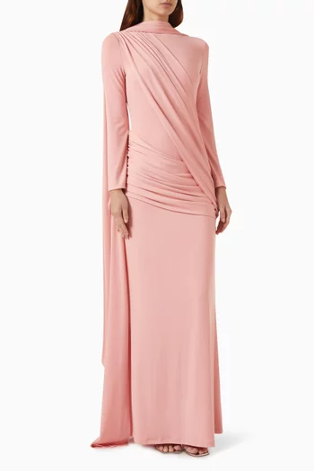 Drape Scarf Dress