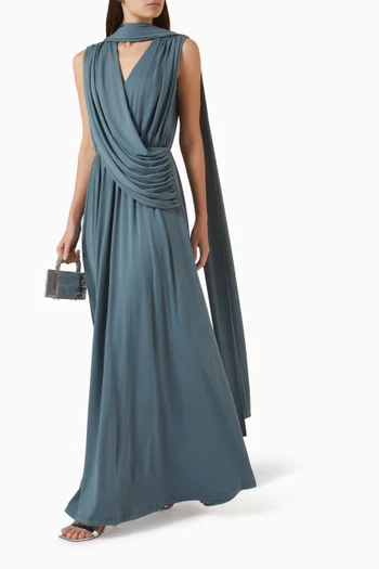 Drape Scarf Dress