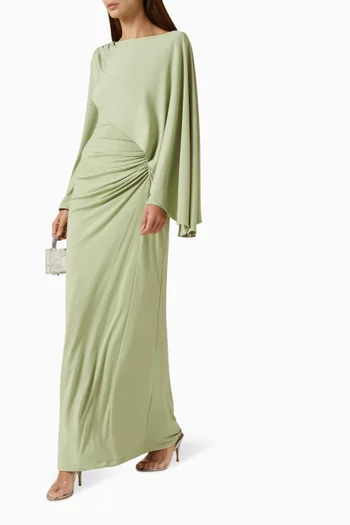 Cape Maxi Dress