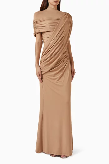 Gathered Drape Dress