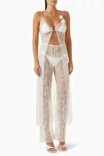 Bridal O Gem Maxi Kaftan in Lace