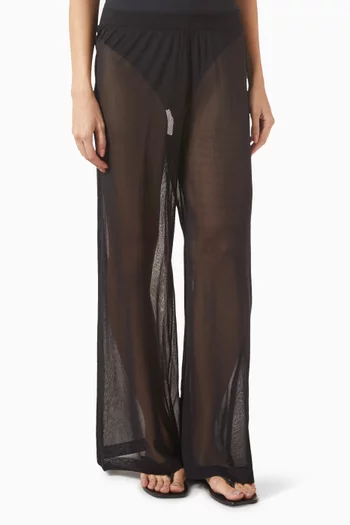 Sheer Palazzo Pants