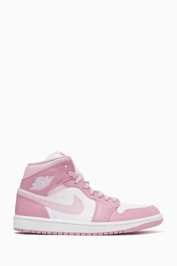 Air Jordan 1 Mid Sneakers in Leather
