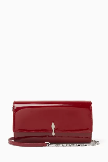 Bettina Wallet on Chain in Patent Leather