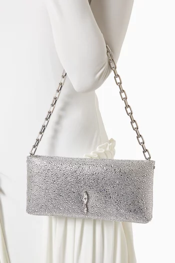 Maykimay Crystal-embellished Chain Pouch