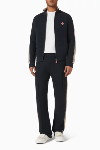 Café Culture Track Jacket in Wool-blend