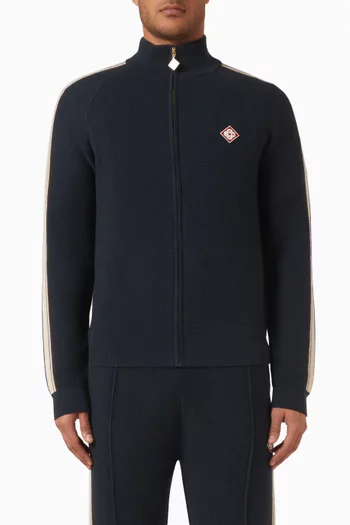 Café Culture Track Jacket in Wool-blend