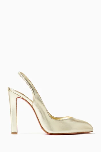 Fannylove 100 Slingback Pumps in Metallic Leather