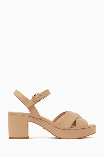 Platform 65 Sandals in Nappa Leather